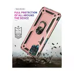 Samsung Galaxy A22 Kılıf Sofya Yüzüklü Silikon Kapak - Rose-7