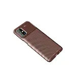 Samsung Galaxy M31s Kılıf Auto Focus Karbon Kapak - Kahverengi-2