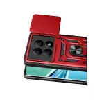 Xiaomi Redmi Note 15 4g Pars Lens Yüzüklü Silikon - Kırmızı-2