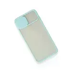 İphone X Kılıf Palm Buzlu Kamera Sürgülü Silikon - Turkuaz-3