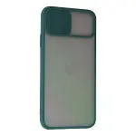 İphone 11 Pro Kılıf Palm Buzlu Kamera Sürgülü Silikon - Yeşil-3