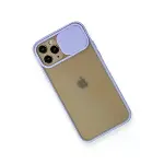 İphone 11 Pro Kılıf Palm Buzlu Kamera Sürgülü Silikon - Lila-3