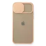 İphone 11 Pro Kılıf Palm Buzlu Kamera Sürgülü Silikon - Pembe-2