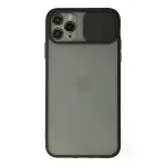 İphone 11 Pro Kılıf Palm Buzlu Kamera Sürgülü Silikon - Siyah-1