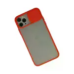 İphone 11 Pro Kılıf Palm Buzlu Kamera Sürgülü Silikon - Kırmızı-2
