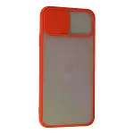 İphone 11 Pro Kılıf Palm Buzlu Kamera Sürgülü Silikon - Kırmızı-3