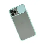 İphone 11 Pro Kılıf Palm Buzlu Kamera Sürgülü Silikon - Turkuaz-2