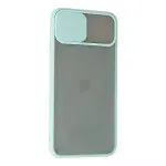 İphone 11 Pro Kılıf Palm Buzlu Kamera Sürgülü Silikon - Turkuaz-3