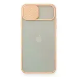 İphone 11 Pro Max Kılıf Palm Buzlu Kamera Sürgülü Silikon - Pembe-2