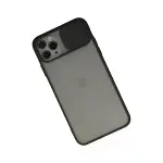 İphone 11 Pro Max Kılıf Palm Buzlu Kamera Sürgülü Silikon - Siyah-2