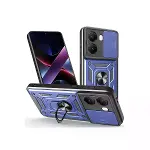 Xiaomi Poco X7 Pro Kılıf Pars Lens Yüzüklü Silikon - Lacivert-1