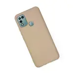 İnfinix Hot 10 Play Kılıf Nano İçi Kadife Silikon - Pudra-3