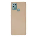 İnfinix Hot 10 Play Kılıf Nano İçi Kadife Silikon - Pudra-1
