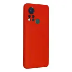 İnfinix Hot 11s Kılıf Nano İçi Kadife Silikon - Kırmızı-2