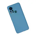 İnfinix Hot 11s Kılıf Nano İçi Kadife Silikon - Mavi-3