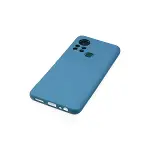 İnfinix Hot 11s Kılıf Nano İçi Kadife Silikon - Mavi-4
