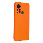 İnfinix Hot 11s Kılıf Nano İçi Kadife Silikon - Turuncu-2