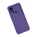 İnfinix Hot 11s Kılıf Nano İçi Kadife Silikon - Mor-3