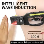 Hareket sensörü ve dokunmatik kontrollü LED Koruycu güvenlik Gözlük, Gece Koşusu, Kamp, Balıkçılık,-3