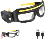 Hareket sensörü ve dokunmatik kontrollü LED Koruycu güvenlik Gözlük, Gece Koşusu, Kamp, Balıkçılık,-1