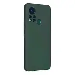 İnfinix Hot 11s Kılıf Nano İçi Kadife Silikon - Koyu Yeşil-1