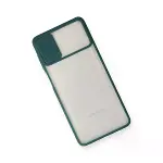 Samsung Galaxy M51 Kılıf Palm Buzlu Kamera Sürgülü Silikon - Yeşil-3