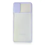 Samsung Galaxy M51 Kılıf Palm Buzlu Kamera Sürgülü Silikon - Lila-2