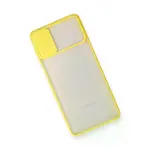 Samsung Galaxy M51 Kılıf Palm Buzlu Kamera Sürgülü Silikon - Sarı-3