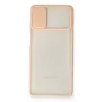 Samsung Galaxy M51 Kılıf Palm Buzlu Kamera Sürgülü Silikon - Pembe-2