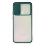 Samsung Galaxy A11 Kılıf Palm Buzlu Kamera Sürgülü Silikon - Yeşil-2