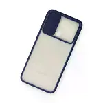 Samsung Galaxy A11 Kılıf Palm Buzlu Kamera Sürgülü Silikon - Lacivert-3