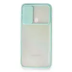 Samsung Galaxy A11 Kılıf Palm Buzlu Kamera Sürgülü Silikon - Turkuaz-2