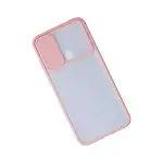 Samsung Galaxy A11 Kılıf Palm Buzlu Kamera Sürgülü Silikon - Pembe-3