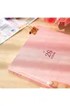 2026 Dikey Haftalık Ajanda 12 Aylık Sert Kapak 18x20 cm - Pembe-3