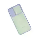 Samsung Galaxy A11 Kılıf Palm Buzlu Kamera Sürgülü Silikon - Lila-3