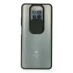 Xiaomi Mi 10t Lite Kılıf Palm Buzlu Kamera Sürgülü Silikon - Siyah-1