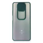 Xiaomi Mi 10t Lite Kılıf Palm Buzlu Kamera Sürgülü Silikon - Yeşil-2