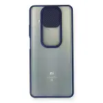 Xiaomi Mi 10t Lite Kılıf Palm Buzlu Kamera Sürgülü Silikon - Lacivert-2