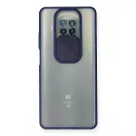 Xiaomi Mi 10t Lite Kılıf Palm Buzlu Kamera Sürgülü Silikon - Lacivert-1