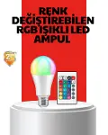RGB Uzaktan Kumandalı LED Ampul 16 Renkli A Kalite Orijinal-1