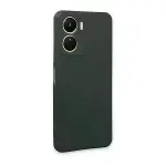 Vivo Y16 Kılıf First Silikon - Koyu Yeşil-2