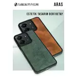 Xiaomi Redmi Note 14 4g Kılıf Aras Deri Kapak - Pudra-5