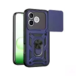 Huawei Honor 600 Lite Pars Lens Yüzüklü Silikon - Lacivert-1