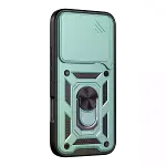 Huawei Honor 600 Lite Pars Lens Yüzüklü Silikon - Yeşil-3