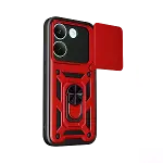 Xiaomi Poco X8 Pro Pars Lens Yüzüklü Silikon - Kırmızı-2