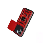 Xiaomi Poco X8 Pro Pars Lens Yüzüklü Silikon - Kırmızı-3