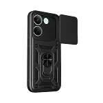 Xiaomi Poco X8 Pro Pars Lens Yüzüklü Silikon - Siyah-2
