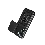 Xiaomi Poco X8 Pro Pars Lens Yüzüklü Silikon - Siyah-3