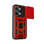 Xiaomi Poco X8 Pro Max Pars Lens Yüzüklü Silikon - Kırmızı-3
