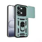 Xiaomi Poco X8 Pro Max Pars Lens Yüzüklü Silikon - Yeşil-1